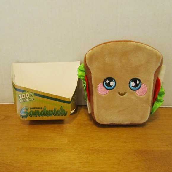 Squeezamals Picnic Pack Sandwich Stuffed Plush Toy - Picture 7 of 8